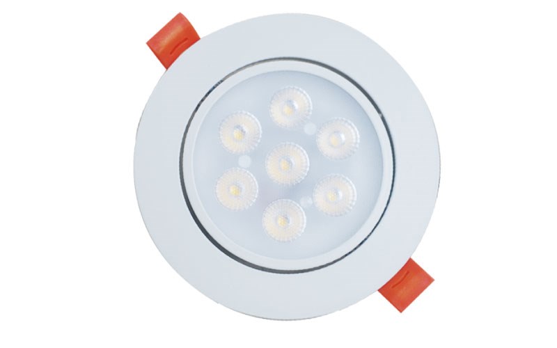 【開孔9cm】LED 7W 7珠 聚光可調整角度崁燈